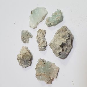 145ct rarest blue brucite with golden mica gemstone crystal lot